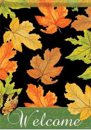 Fall Leaves Garden Flag