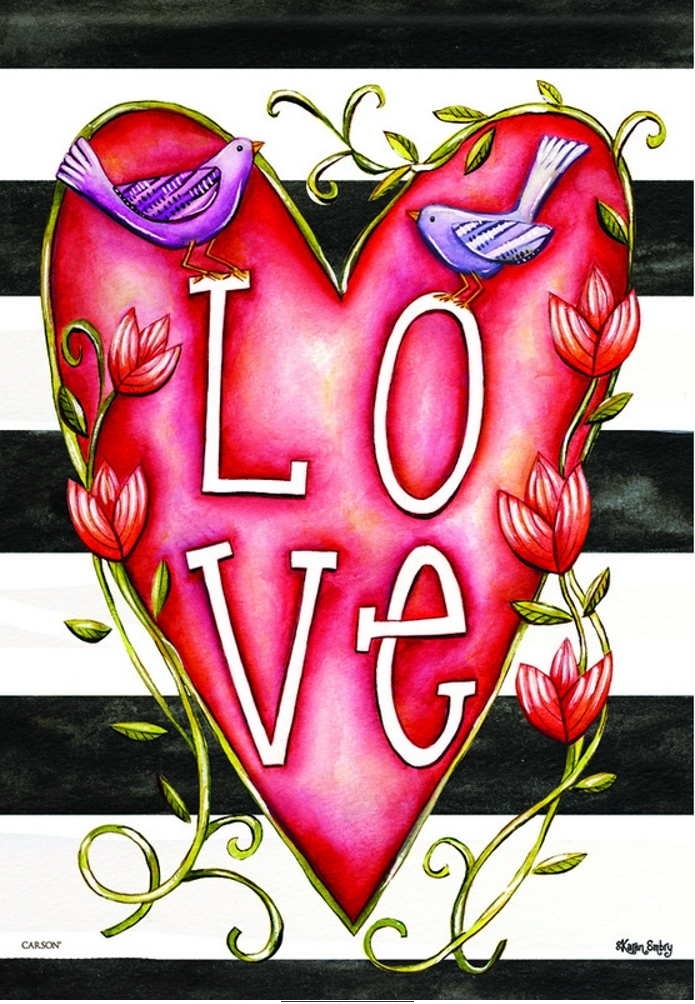 Valentine Love House Flag