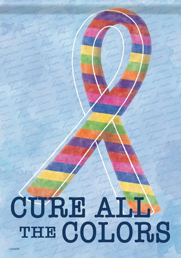 Cure The Colors Garden Flag