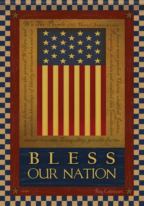 Bless Our Nation House Flag