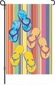 Espadrille Flip Flops Garden Flag