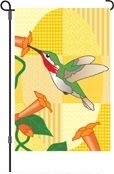 1 left - Morning Glory Humming Bird Garden Flag