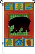 1 left - Bear Quilt Garden Flag