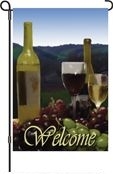 1 left - Welcome Winery Garden Flag