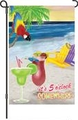 Every Hour is Happy Hour Garden Flag - 1 left