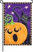 Halloween Surprise Garden Flag