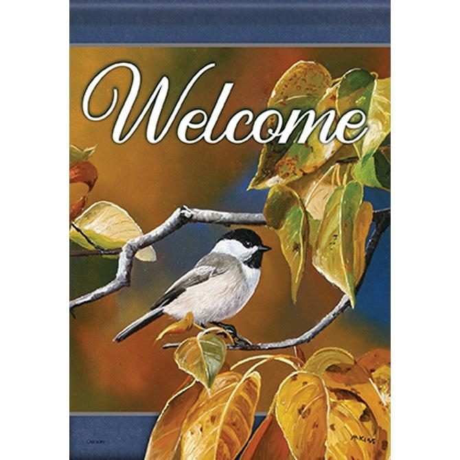 Chickadee In Focus House Flag