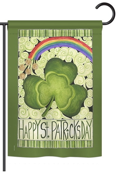Happy St. Patricks Day Garden Flag