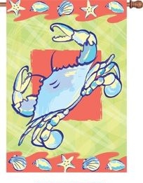 Coastal Crab House Flag - 1 left