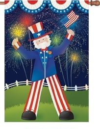 Uncle Sam's Big Day House Flag - 1 left