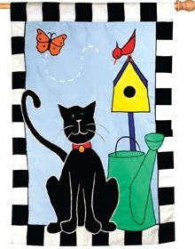 Garden Kitty - Kat House Flag