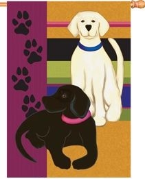 Labrador Friends House Flag