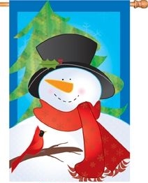 Frosty Friends House Flag