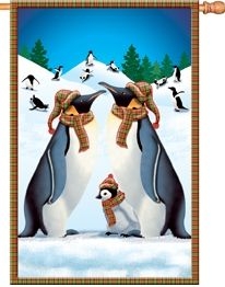 last one - Frolic In Snow House Flag