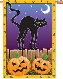 Spooky Night House Flag