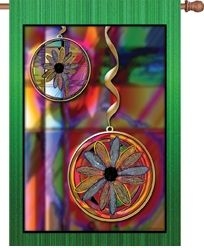 1 left - Jewel Ornaments House Flag