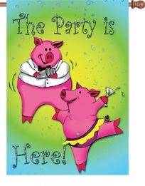 last one - Party Pigs House Flag