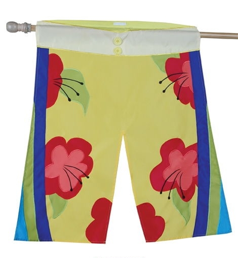 Board Shorts Crafted Applique Flag