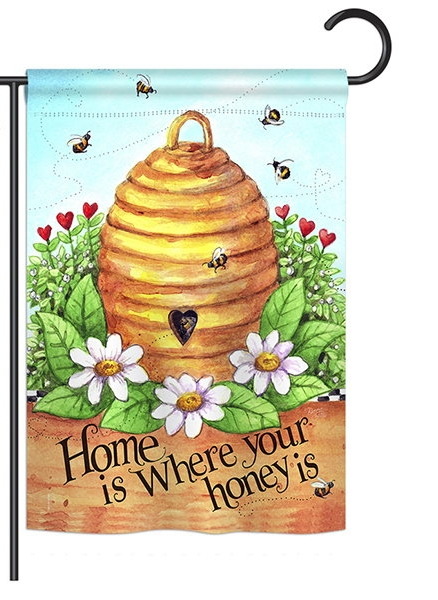 Bee Hive Home Garden Flag