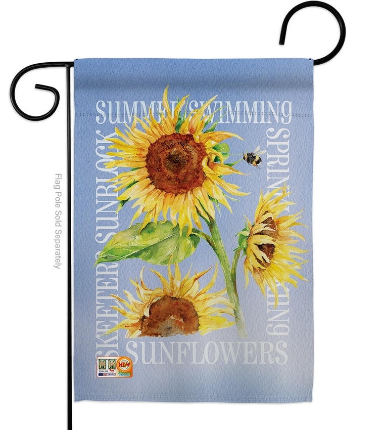 Summer Sunflower Decorative Garden Flag