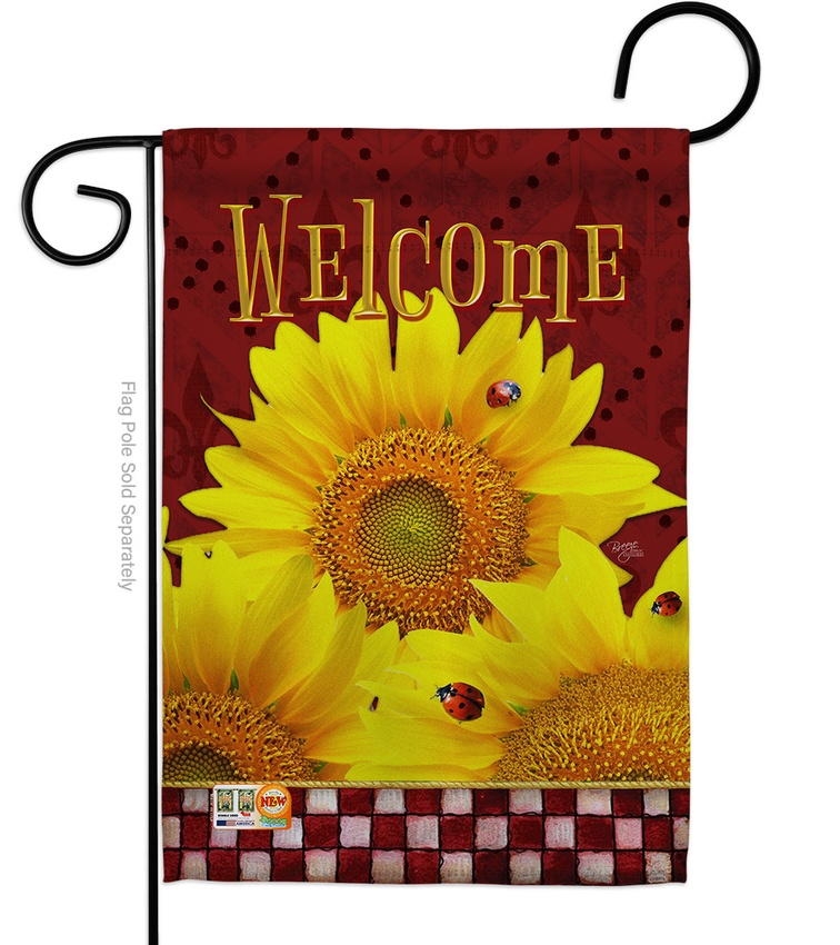 Golden Sunflowers Decorative Garden Flag