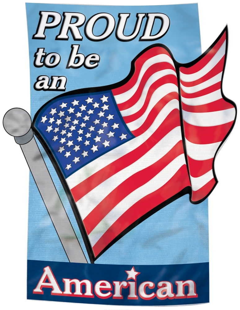 Proud America Appliqu� Garden Flag