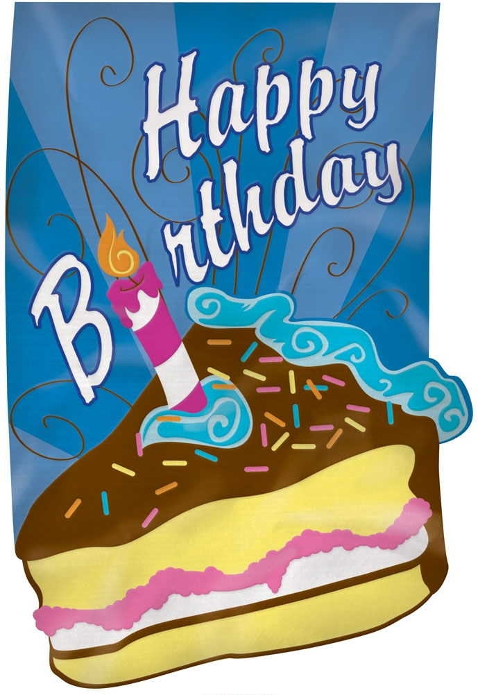 Happy Birthday Appliqu� Garden Flag