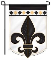 Fleur De Lis Applique House Flag