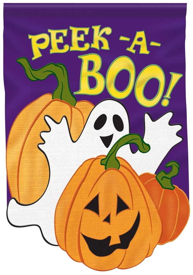 Peek A Boo Appliqu� House Flag
