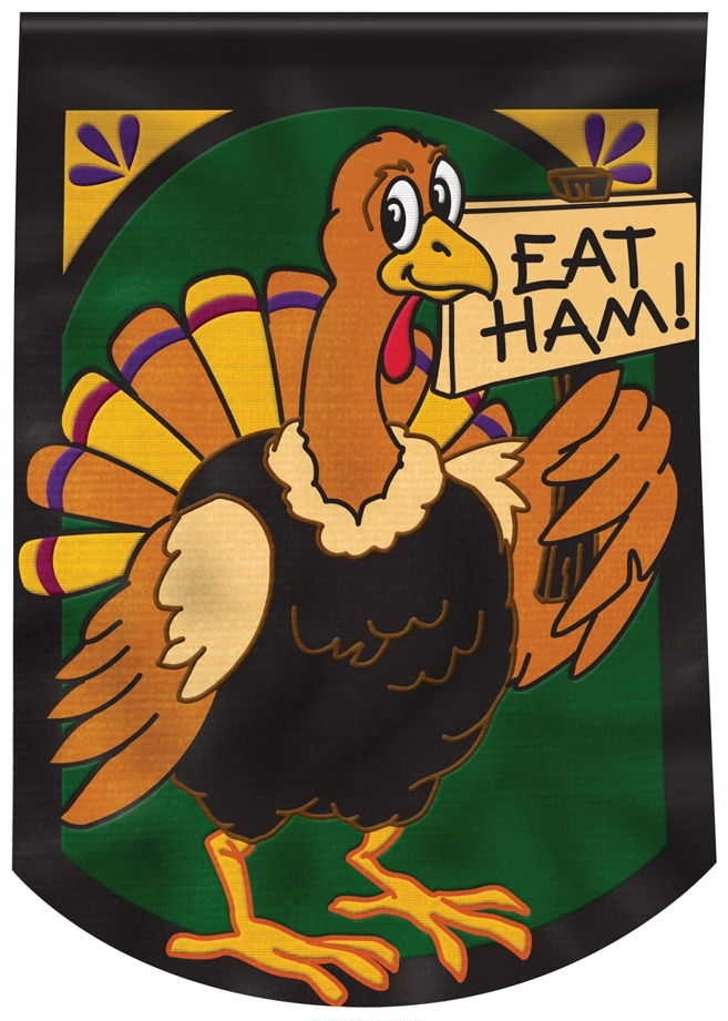 Turkey Appliqu� Garden Flag