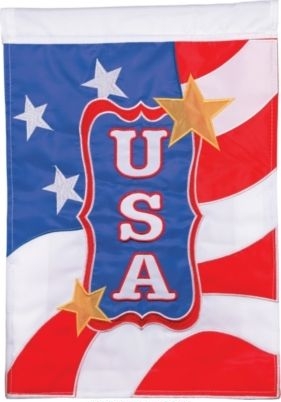 USA Applique House Flag