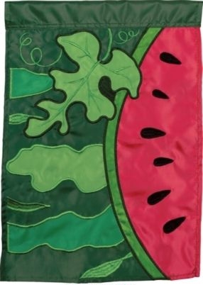 Watermelon Single Applique Garden Flag