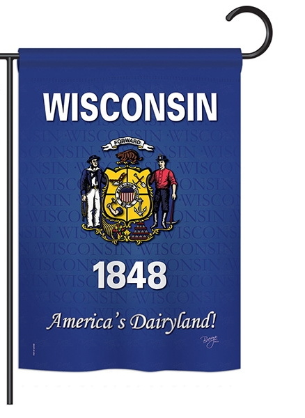 Wisconsin Garden Flag