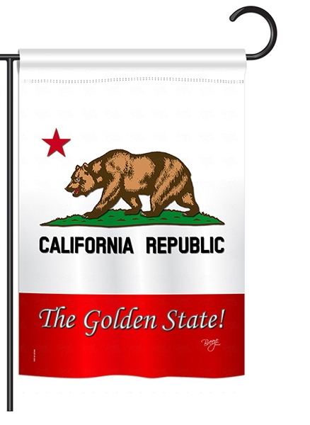 The Golden State Garden Flag