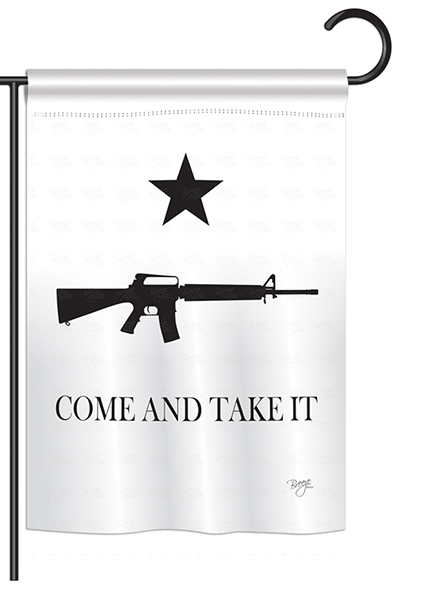 Come and Take It Garden Flag