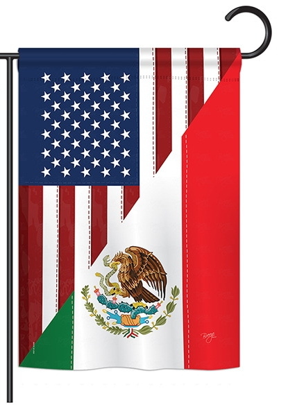 US Mexico Friendship Garden Flag