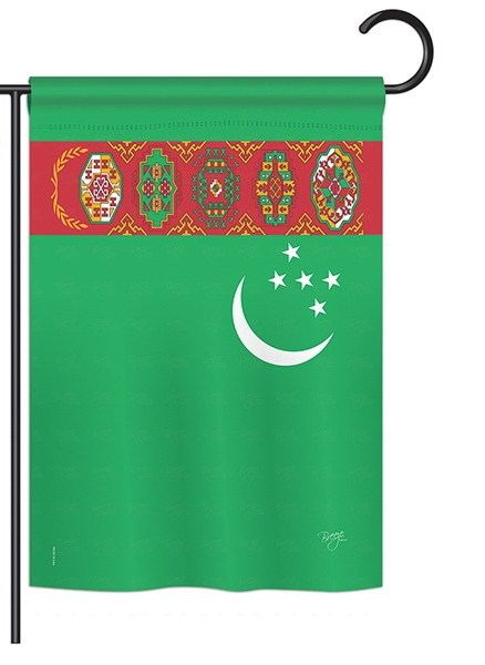 Turkmenistan Garden Flag