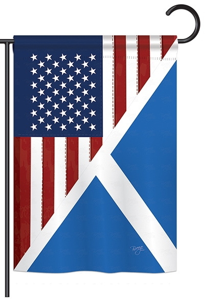 US Scotland Frienship Garden Flag