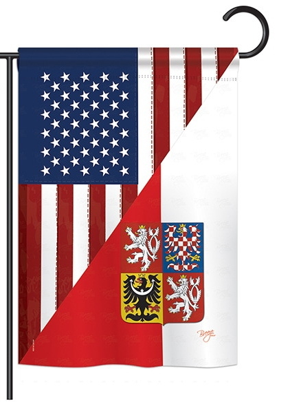 US Czech Friendship Garden Flag
