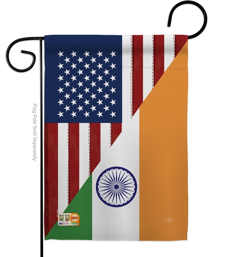 US India Friendship Garden Flag