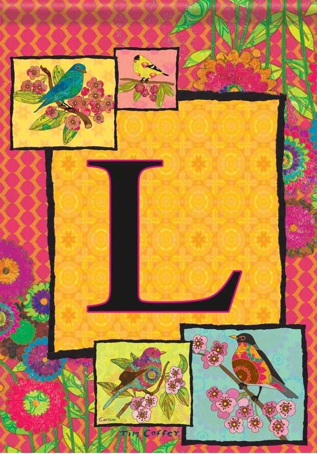 Ladybird Flag L - Monogram Garden Flag