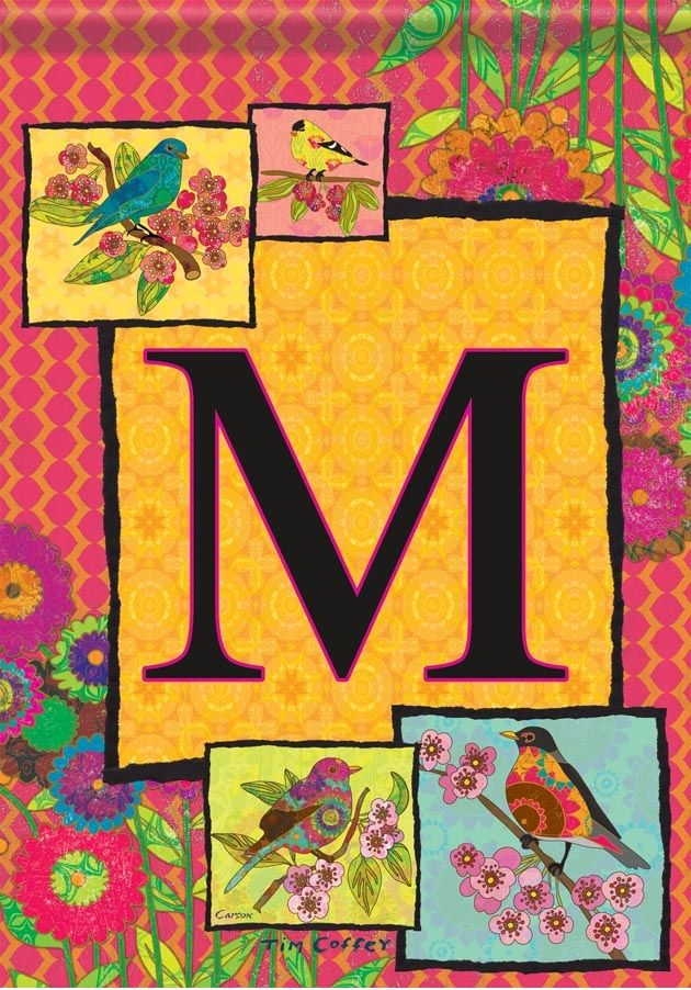 Ladybird Flag M - Monogram Garden Flag