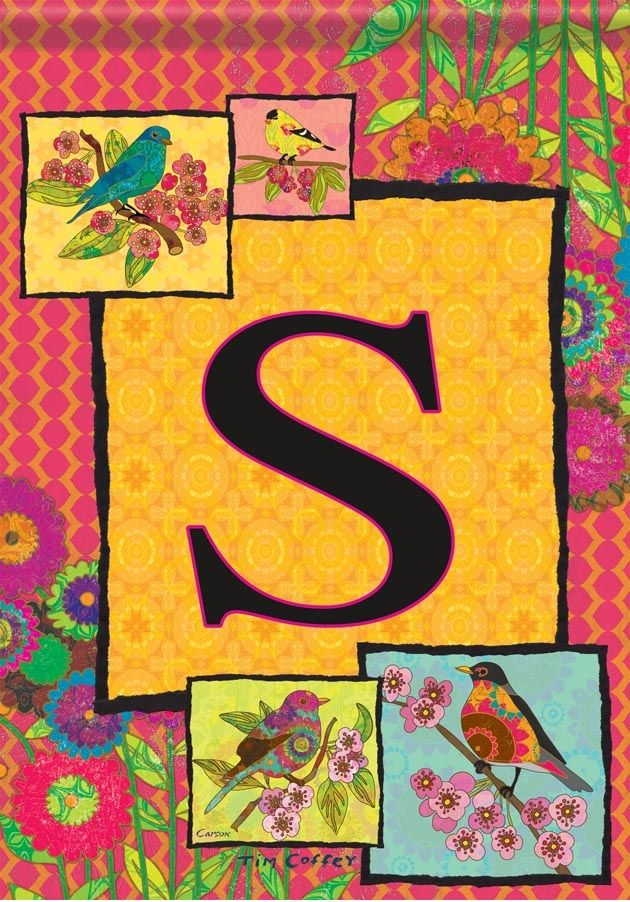 Ladybird Flag S - Monogram Garden Flag