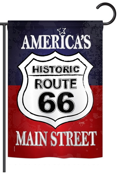 Route 66 Garden Flag