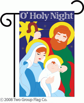 O' Holy Night Garden Flag
