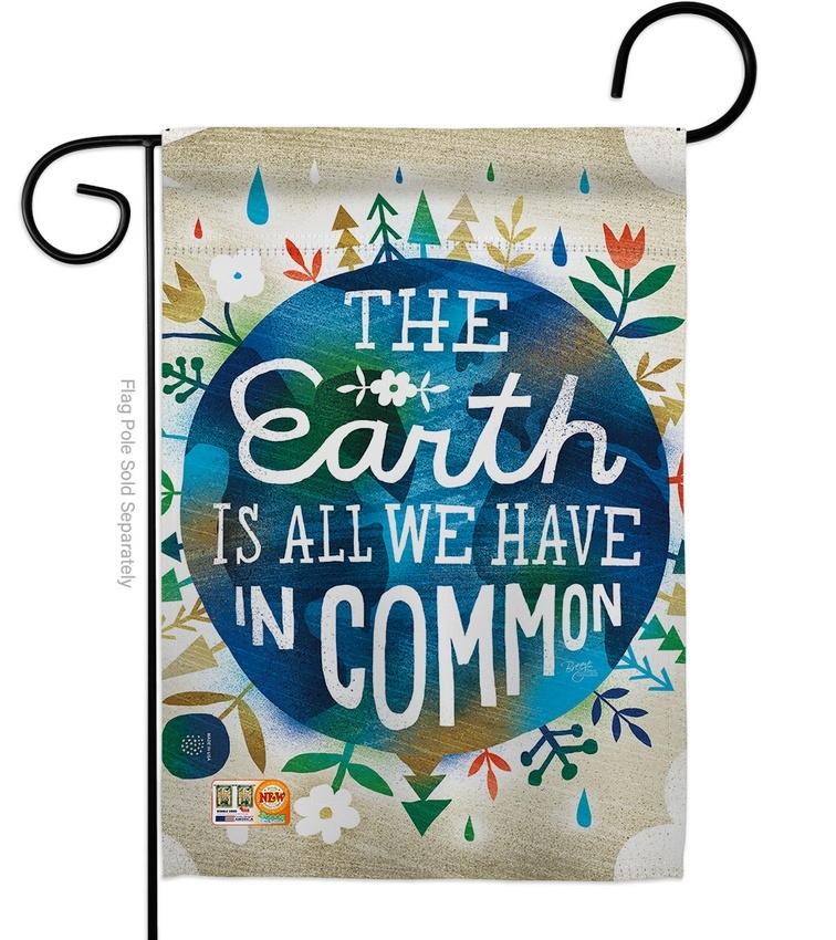 Earth In Common Garden Flag