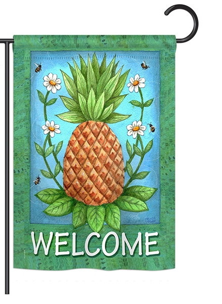 Pineapple Welcome Garden Flag