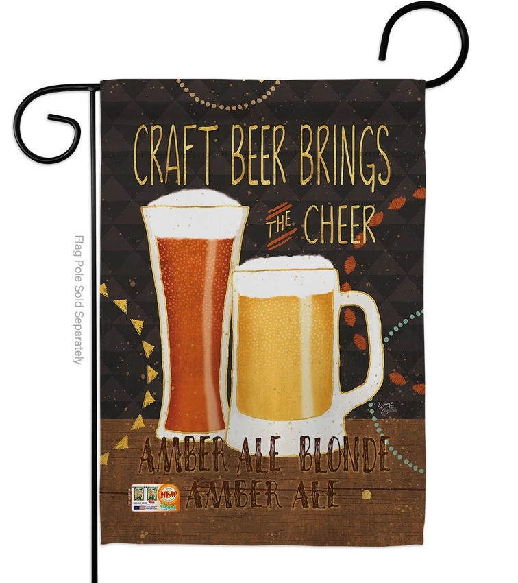 Craft Beer Brings Cheer Garden Flag