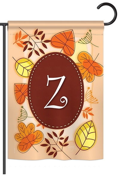 Autumn Z Monogram Garden Flag