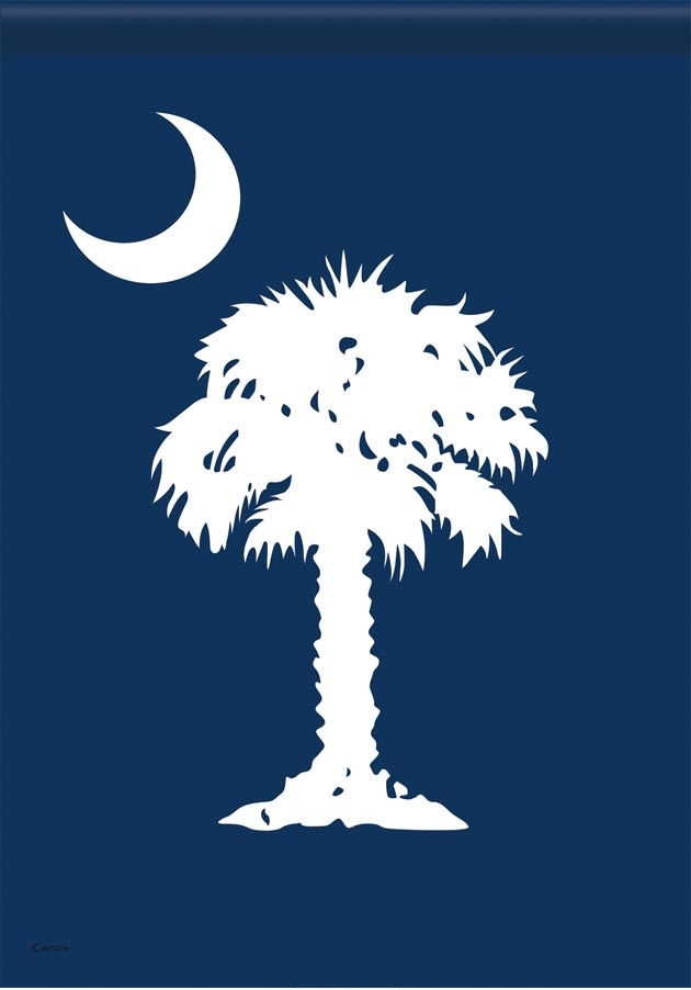 Palmetto Moon Garden Flag
